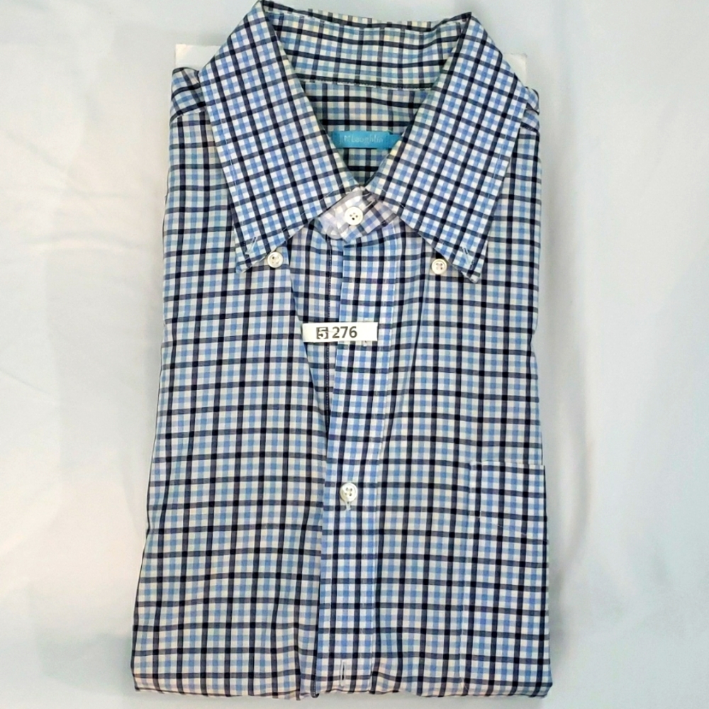 J. McLaughlin Modern Fit Long Sleeve Shirt in Plaid (Size M)